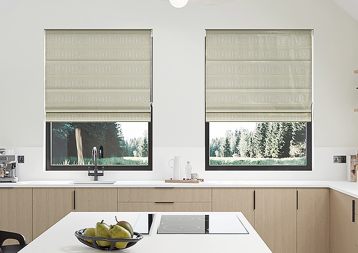 Nazca, Alabaster - Twist&Fit Roman Blind - Image 3
